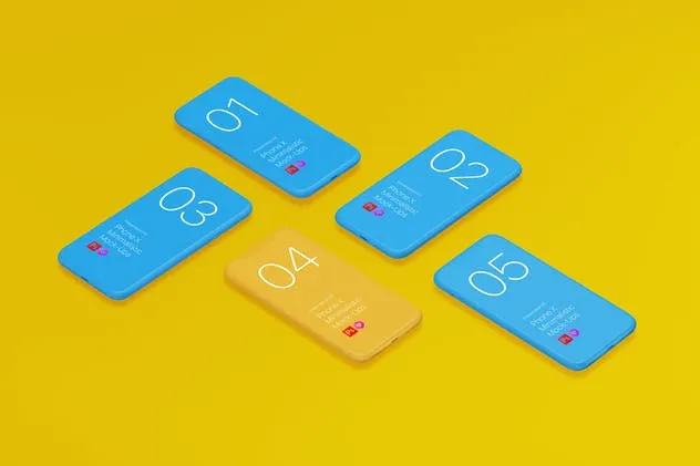 极简主义iPhone X样机模板 Phone X Minimalistic Mock-Ups插图(10)