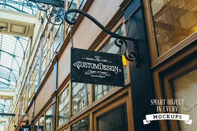 50款店铺店招招牌样机模板 50 Signs mockups插图(3)