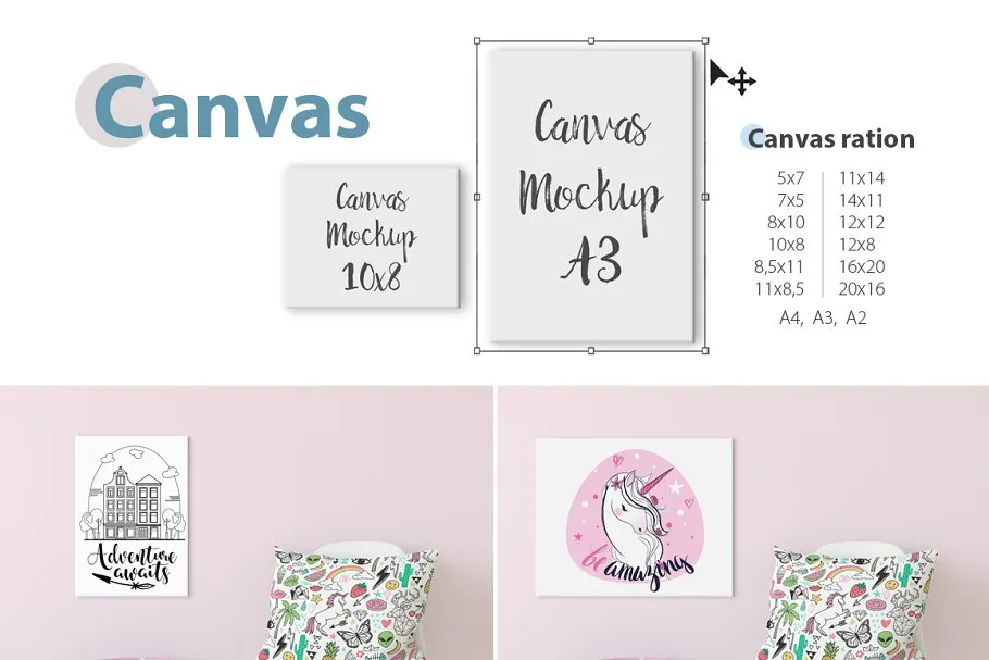 儿童室内织物样机模板 KIDS Interior Fabric Mockup Pack – 1插图(19)