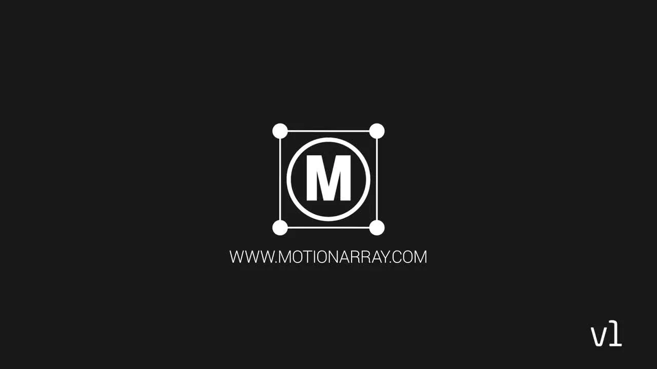 简约的平面徽标动画展示像素设计精选AE模板