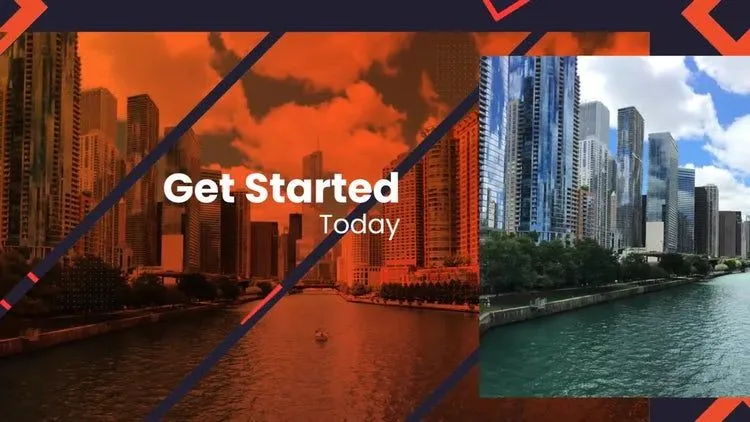 干净的公司开场白像素设计精选AE模板