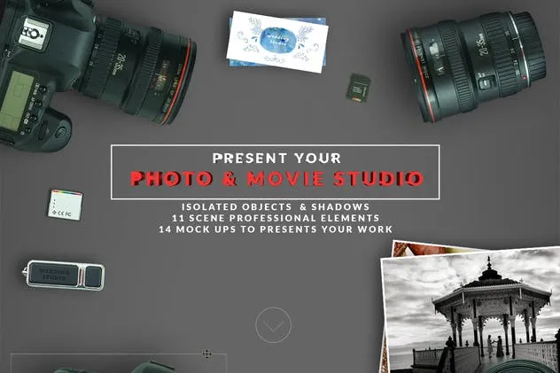 DSLR拍照/摄像场景样机 DSLR Photo / Video Mock Up Creator插图(1)
