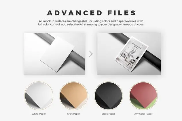 企业画册产品手册样机模板v1 Portrait Brochure Mockup Vol. 1插图(5)