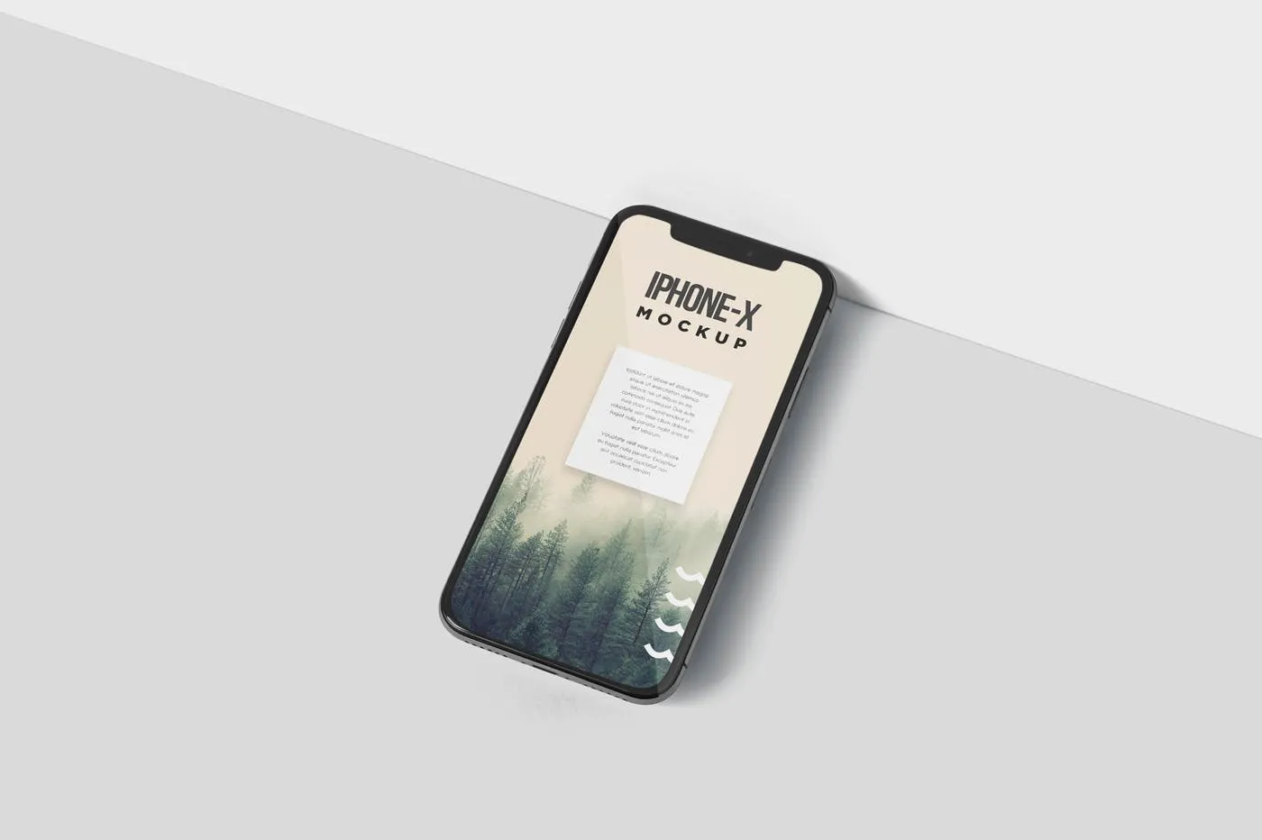 iPhone X智能手机多角度屏幕预览样机模板 iPhone X Mockup插图(3)