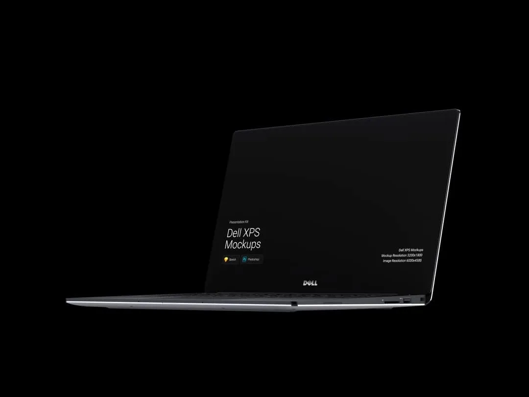 超级主流桌面&移动设备样机系列：Dell  XPS 超极本样机 [兼容PS,Sketch;共1.9GB]插图(1)