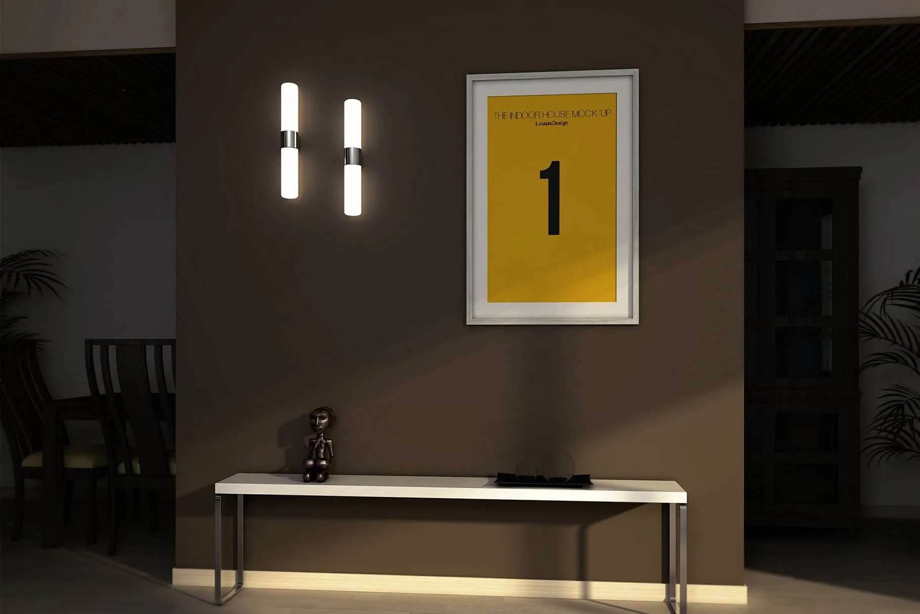 室内装饰画框艺术创作预览样机模板素材 Indoor House MockUp Templates插图(7)