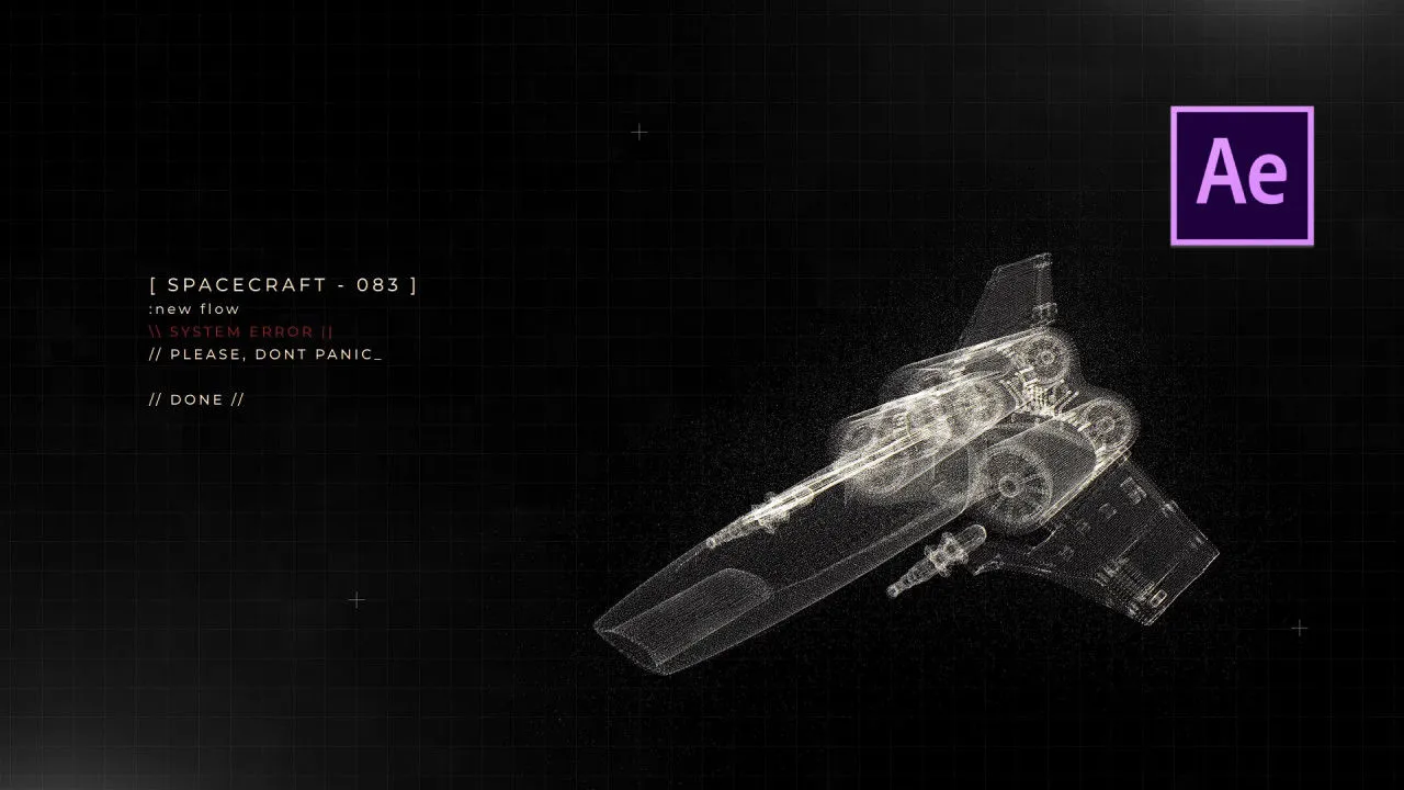 简洁的高科技时尚商业广告像素设计精选AE模板