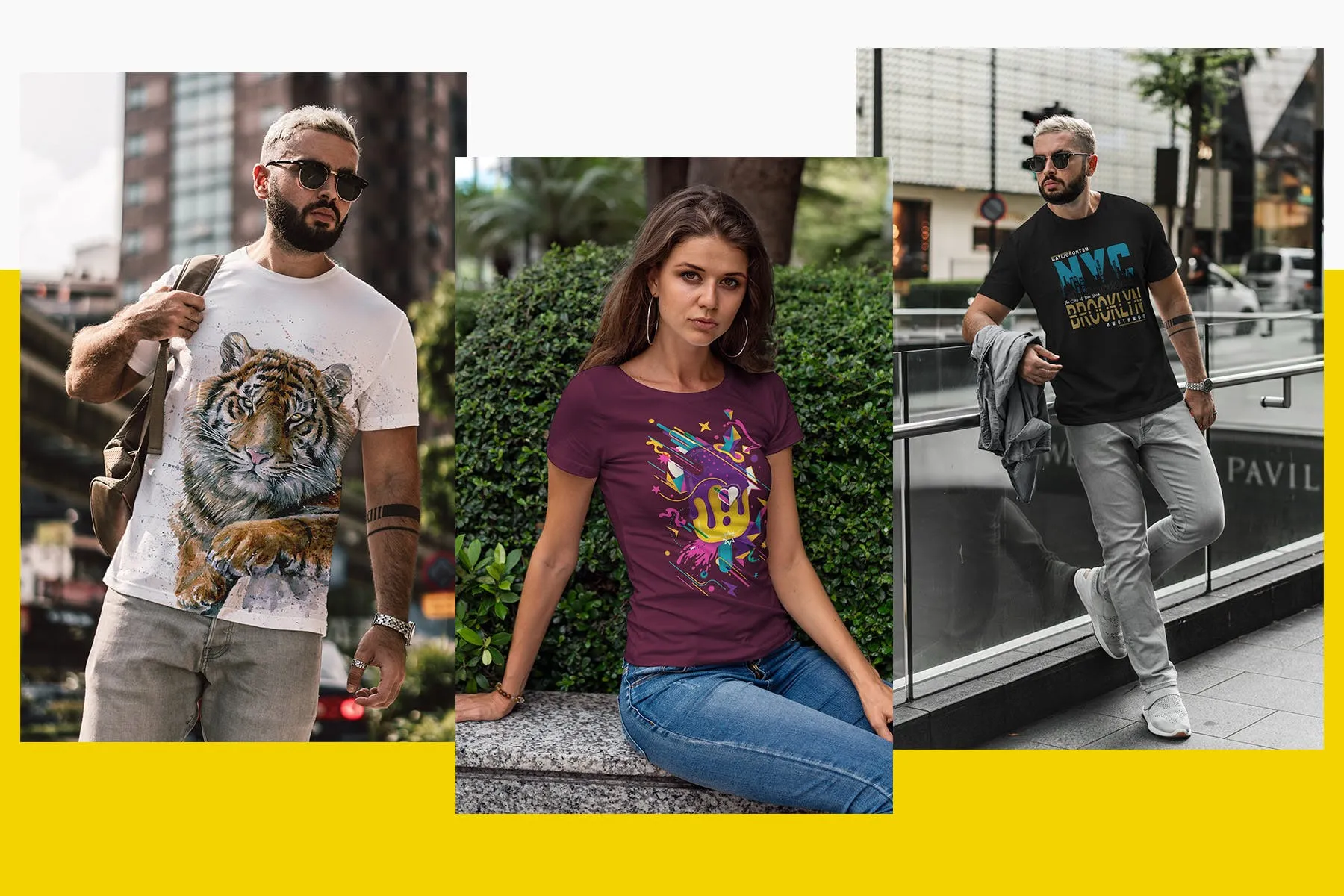 都市风格男士T恤印花设计效果图样机v2 T-Shirt Urban Style Vol2插图(6)