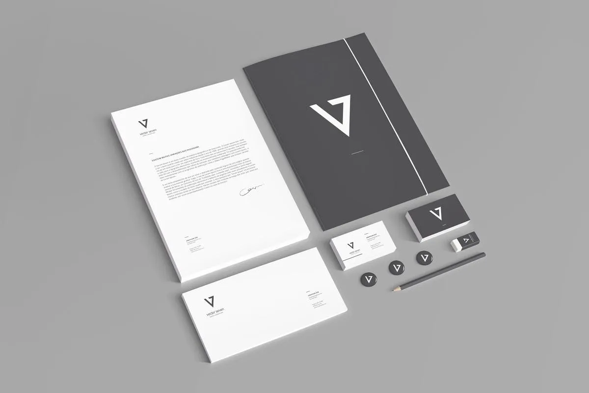 逼真品牌VI设计演示企业办公用品样机2 Branding / Identity Mock-up 2