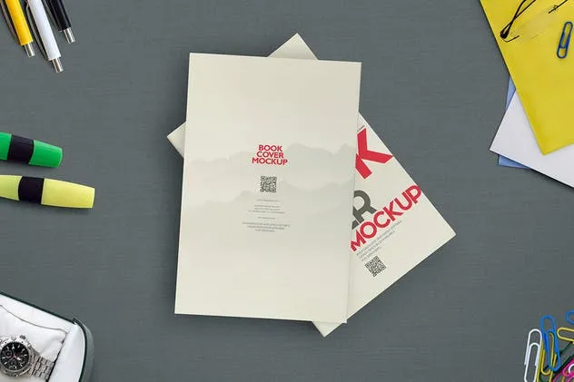 华丽的书籍封面样机模板 Gorgeous Book Cover Mockups插图(3)