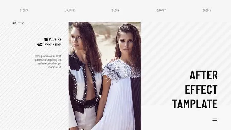 时尚照片展示像素设计精选AE模板