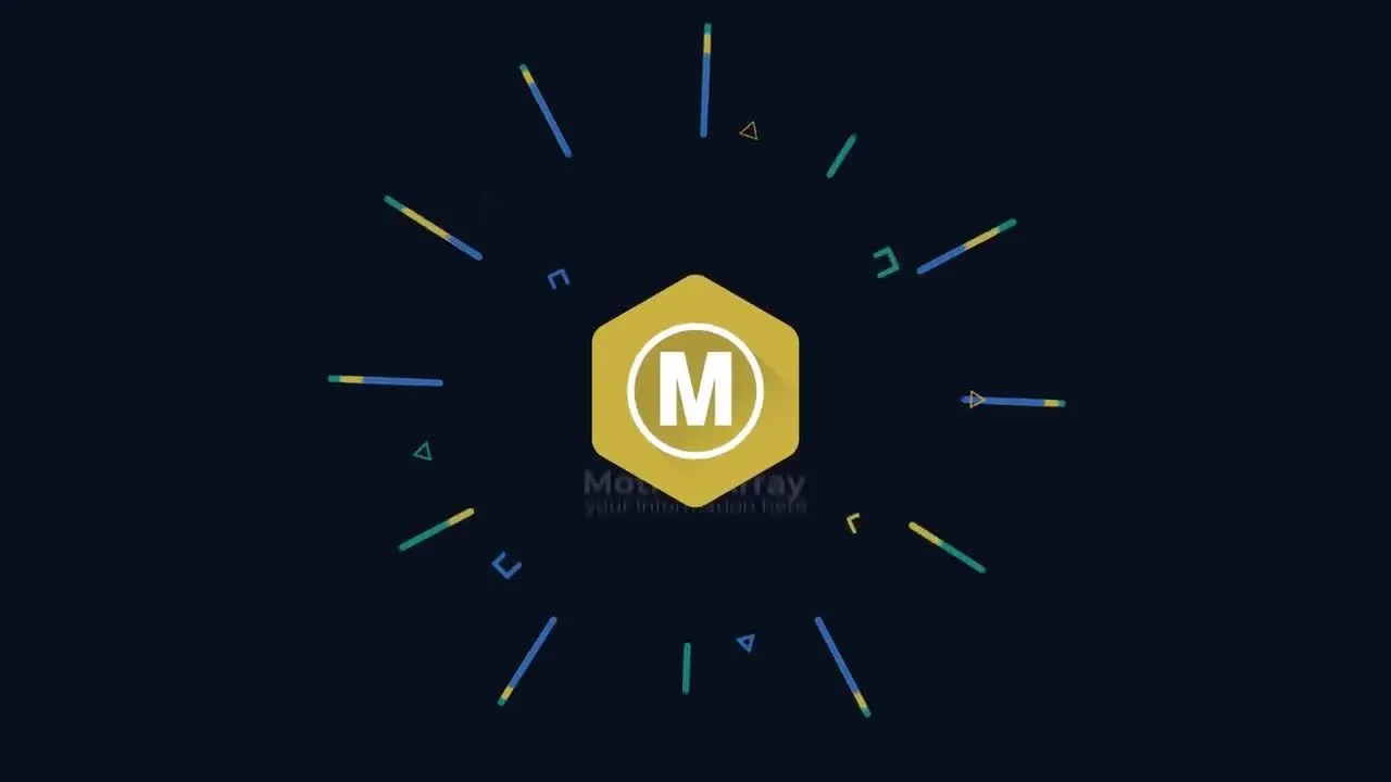 动画效果经典的快速徽标像素设计精选AE模板