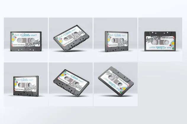 音乐卡带外观设计样机 Cassette Tape Mock-Up插图(1)