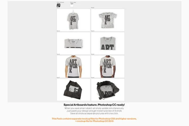 时尚印花T恤演示服装样机 Heather T-Shirt Presentation Mockup插图(2)