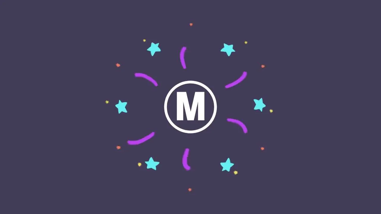 儿童手绘Logo显示像素设计精选AE模板