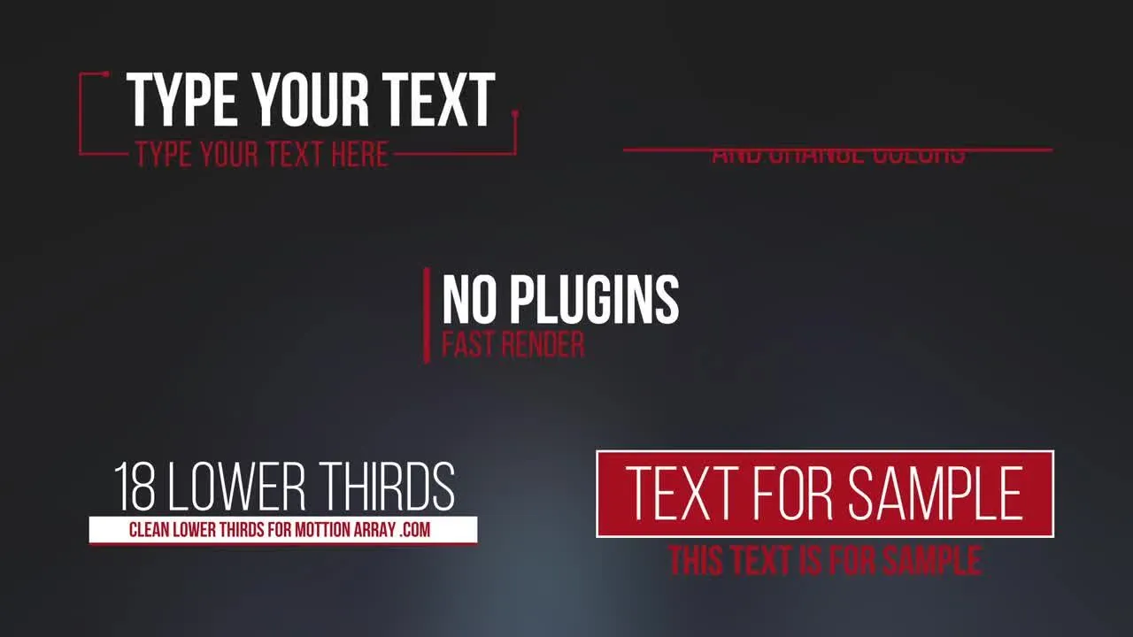 动画下三分之一AE标题模板