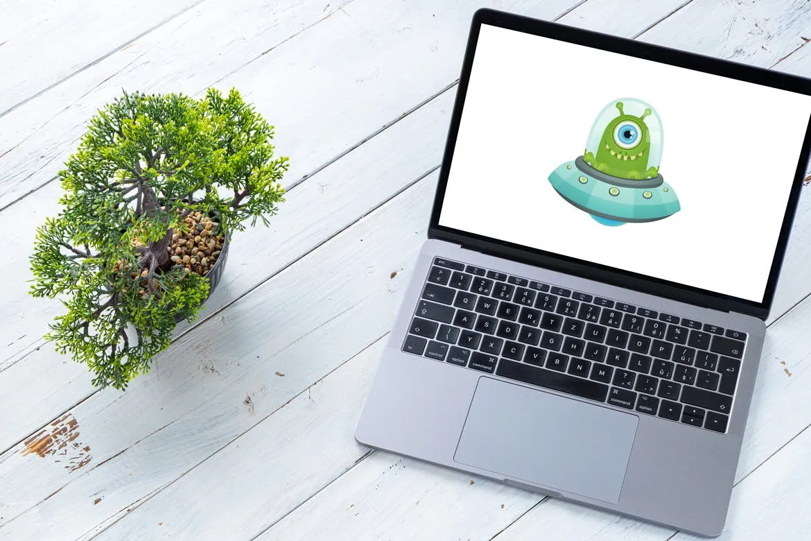 旧木桌上的Macbook&iPhone样机模板v1 Spojeeto Device Mock-ups vol.1插图(4)