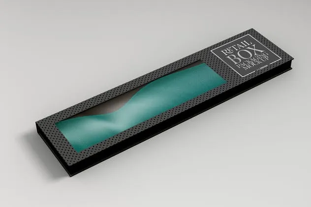 高端矩形可折叠礼品盒包装样机 Rectangle Collapsible Box Packaging Mockup插图(8)