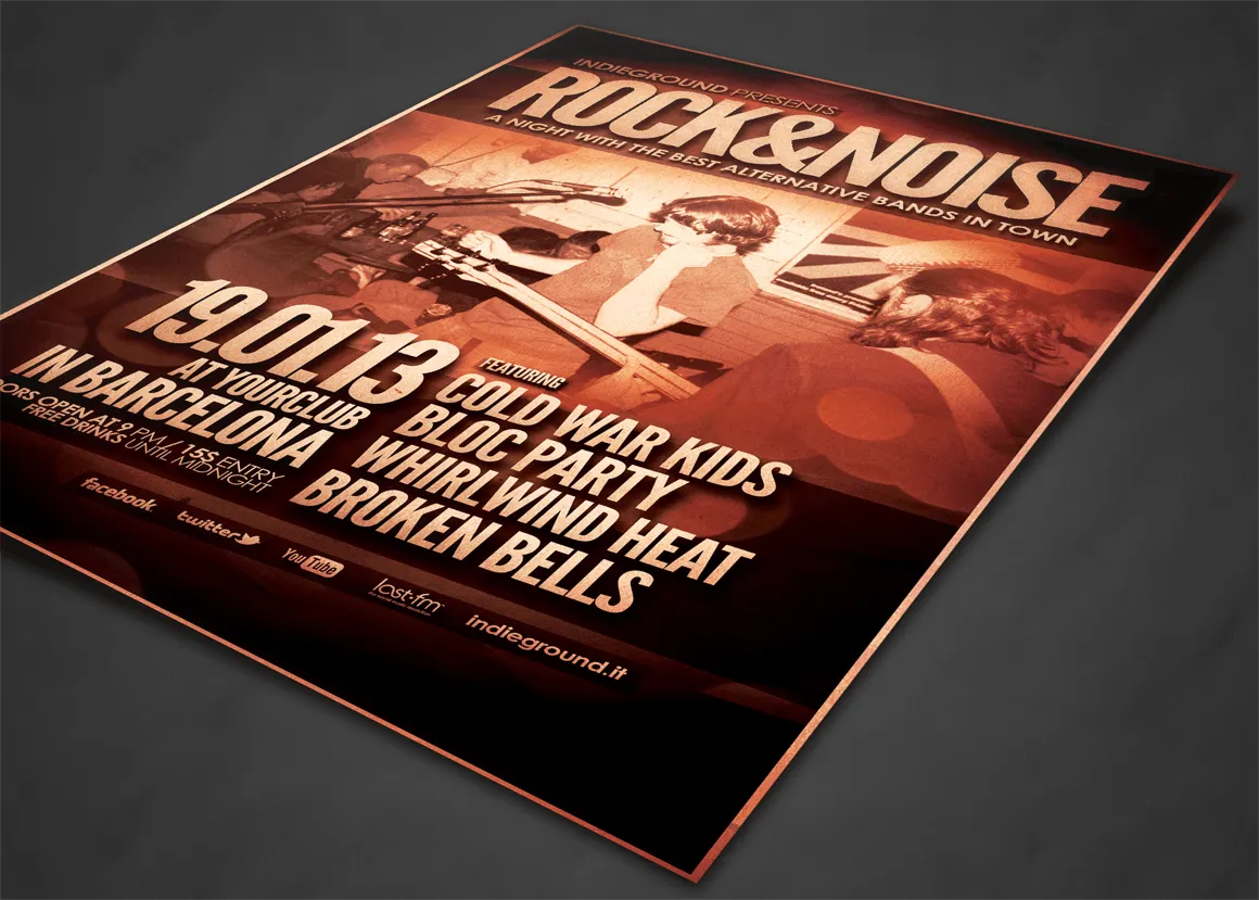 传单设计印刷效果图样机素材库精选模板 Flyer Mock Ups插图(1)