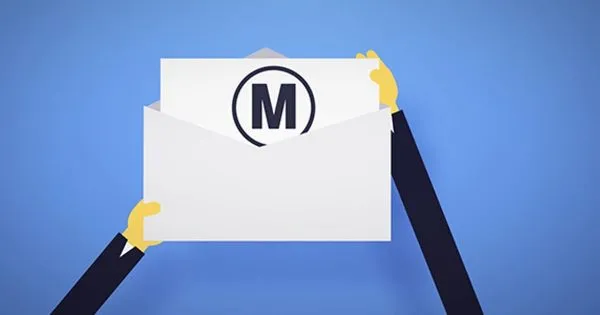 电子邮件动画特效Logo演示像素设计精选AE模板 Logo Reveal by Mail