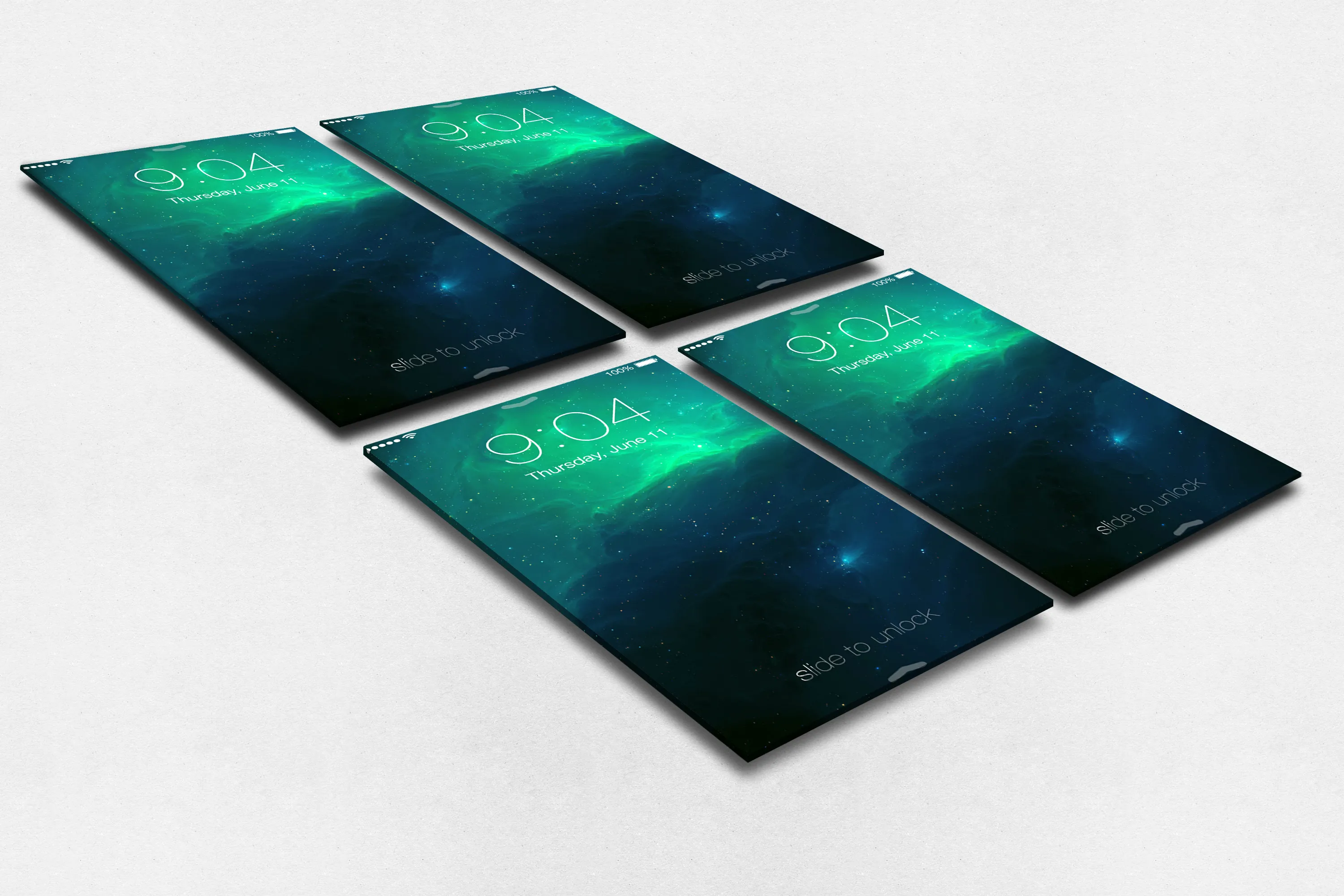 UI界面设计多屏幕预览样机1 UI Display Mockup 1插图