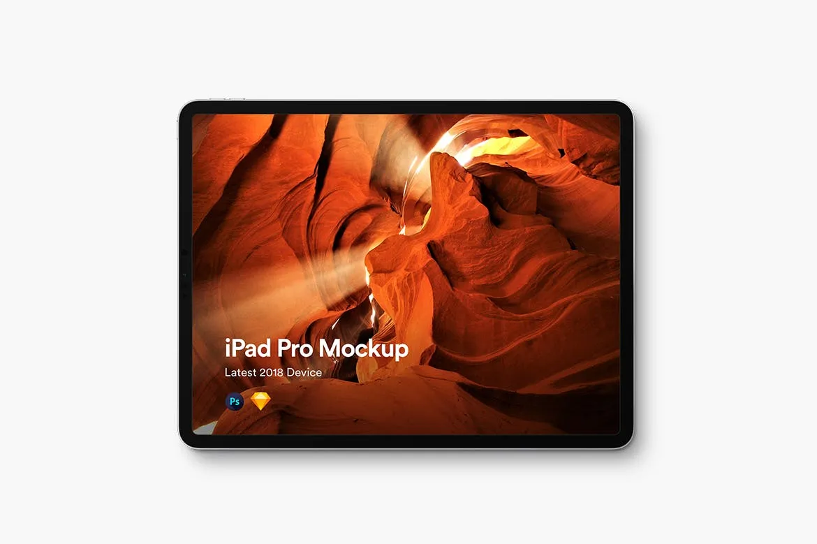 带便携蓝牙键盘iPad Pro平板电脑样机模板 iPad Pro 2018 Mockup插图(3)