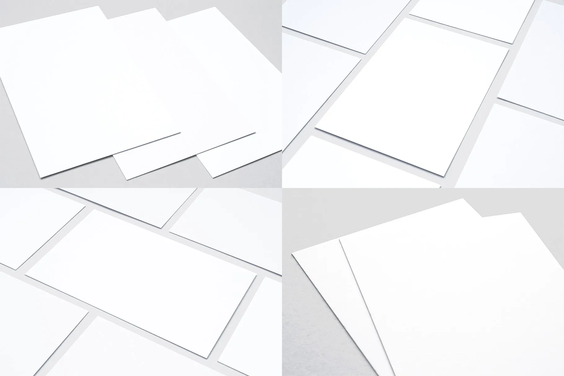 名片设计特写镜头样机模板 Close-up Business Cards Mockup v.2插图(1)