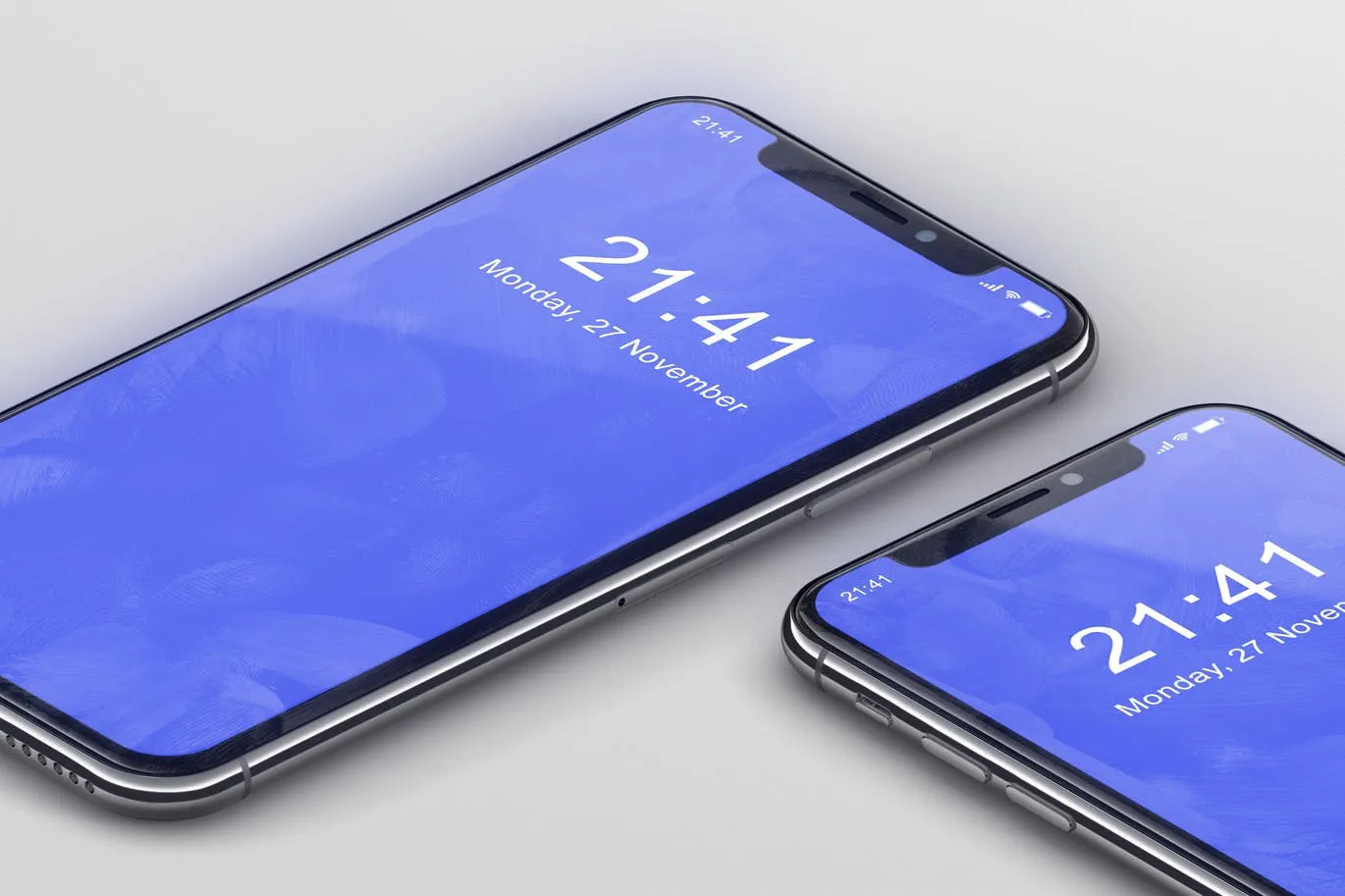 逼真材质iPhone X高端手机屏幕预览像素设计精选样机PSD模板 iPhone X Mockup