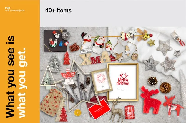 圣诞节节日精美贺卡场景样机 Christmas Scene Generator插图(1)