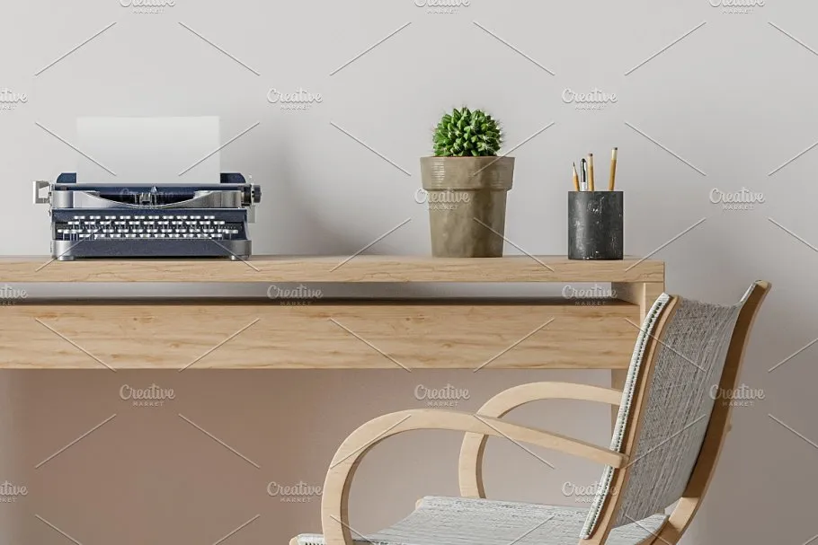 10款室内灯光墙纸墙艺术品场景样机 10 x Simple Interior Backgrounds 01插图(11)