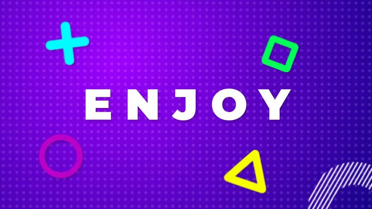 醒目设计的彩色字体踩踏标题像素设计精选AE模板