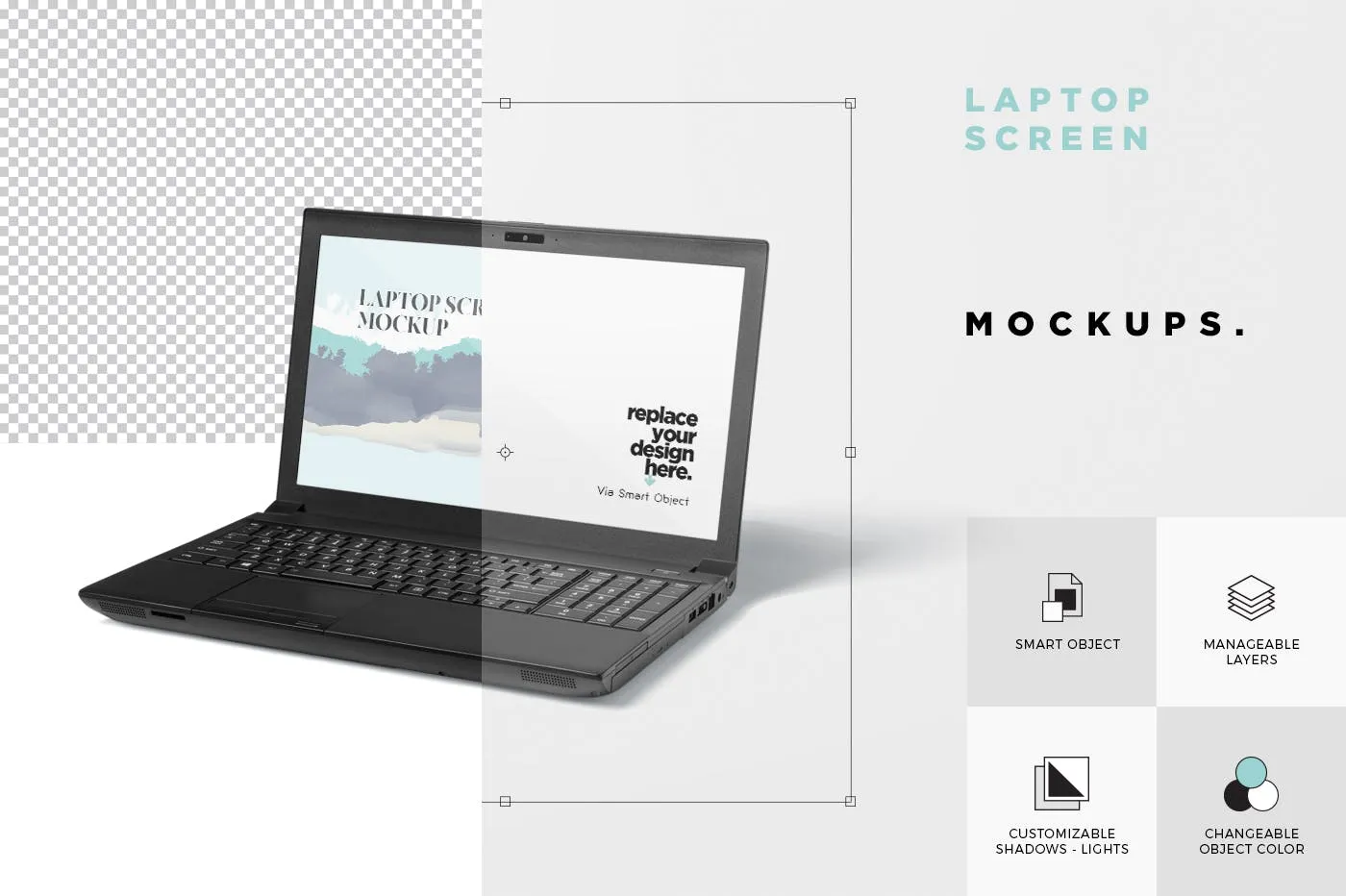 Windows笔记本电脑屏幕预览素材库精选样机模板 Laptop Screen Mockup – Windows Edition插图(4)