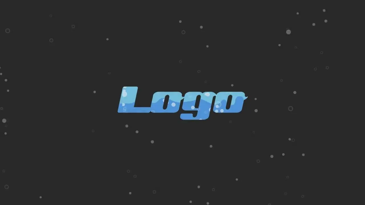 液体流动效果商业广告徽标展示像素设计精选AE模板