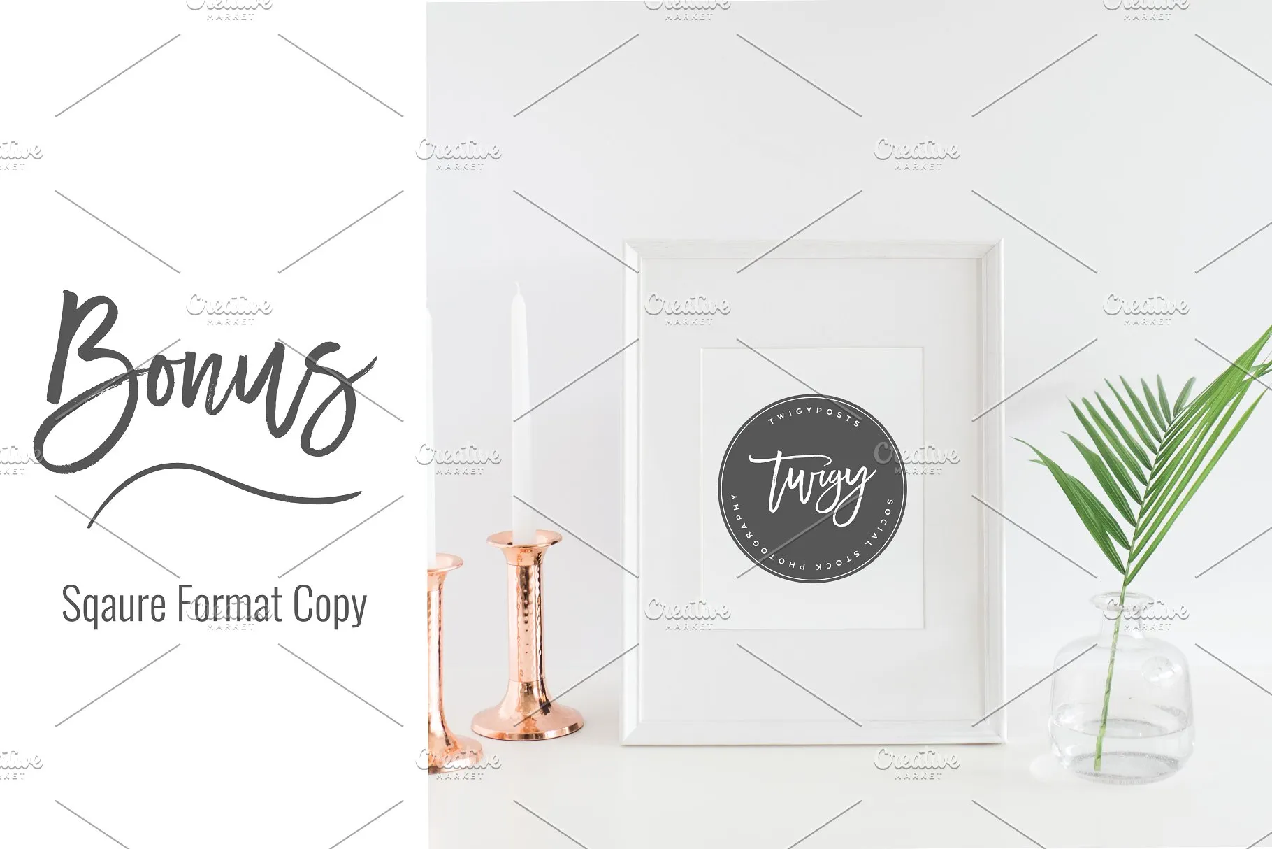 插花装饰画框相框样机 Styled Stock Frame Mockups PSD插图(3)