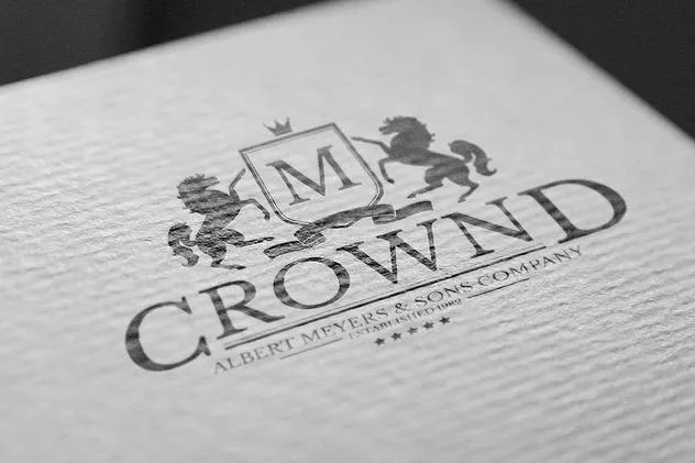 Logo商标烫金印刷效果图素材库精选模板v2 Logo Mock-Up / Exclusive Paper Edition 2插图(5)