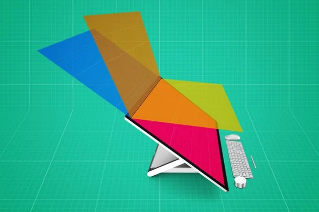 微软一体机电脑样机模板 Surface Studio Mockup V.2插图(14)