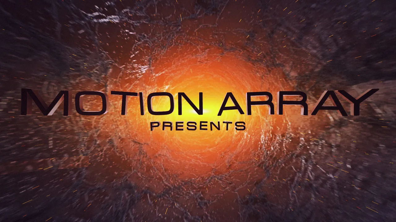 元素3D电影徽标开启器像素设计精选AE模板