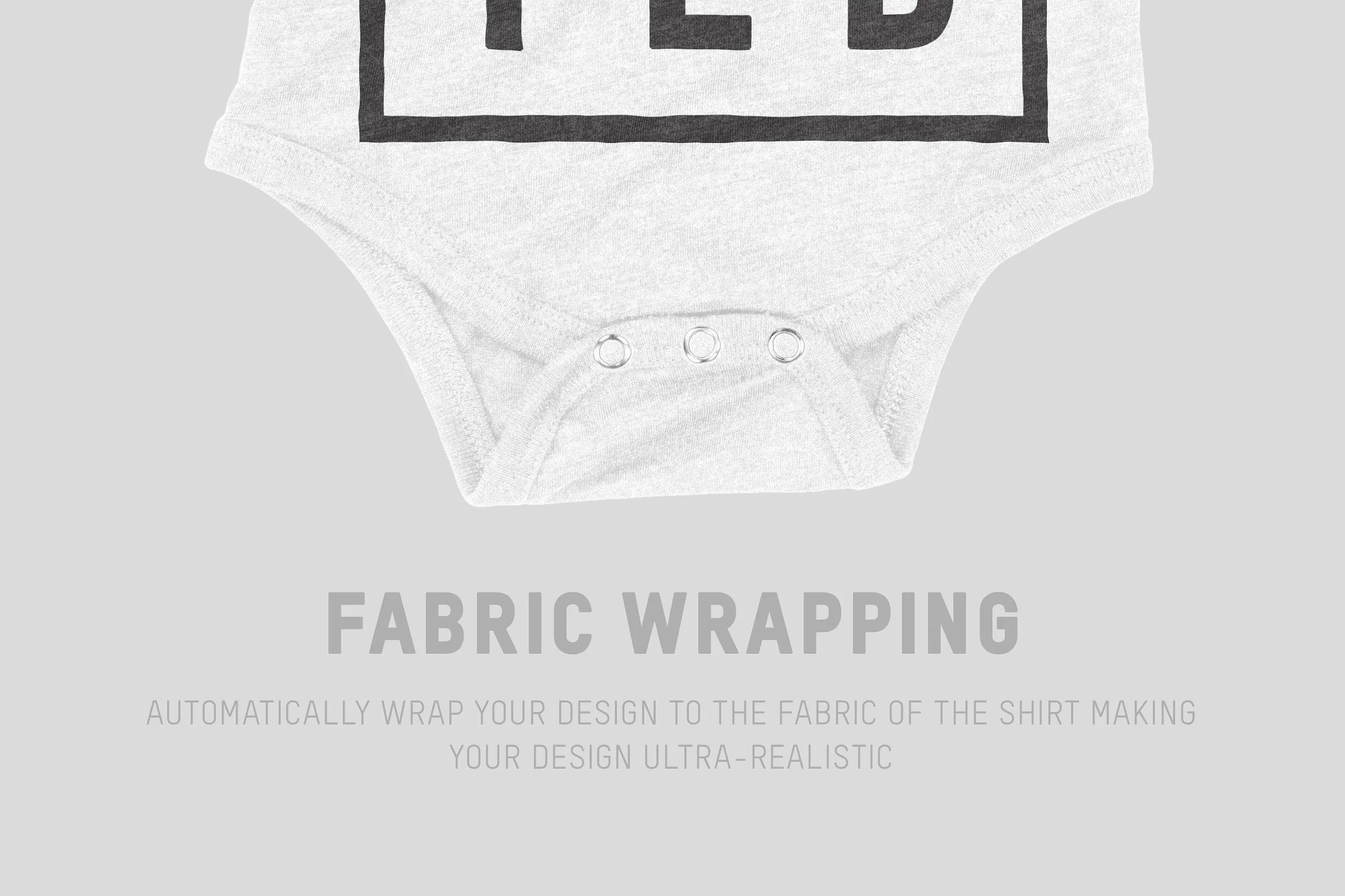 Tri Blend混纺婴儿连体衣样机 Bella Canvas 134B Triblend One Piece插图(4)