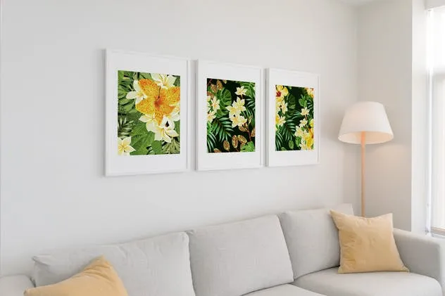 15张家居装饰相框画框样机套装 15 Poster Set Mockups插图(6)