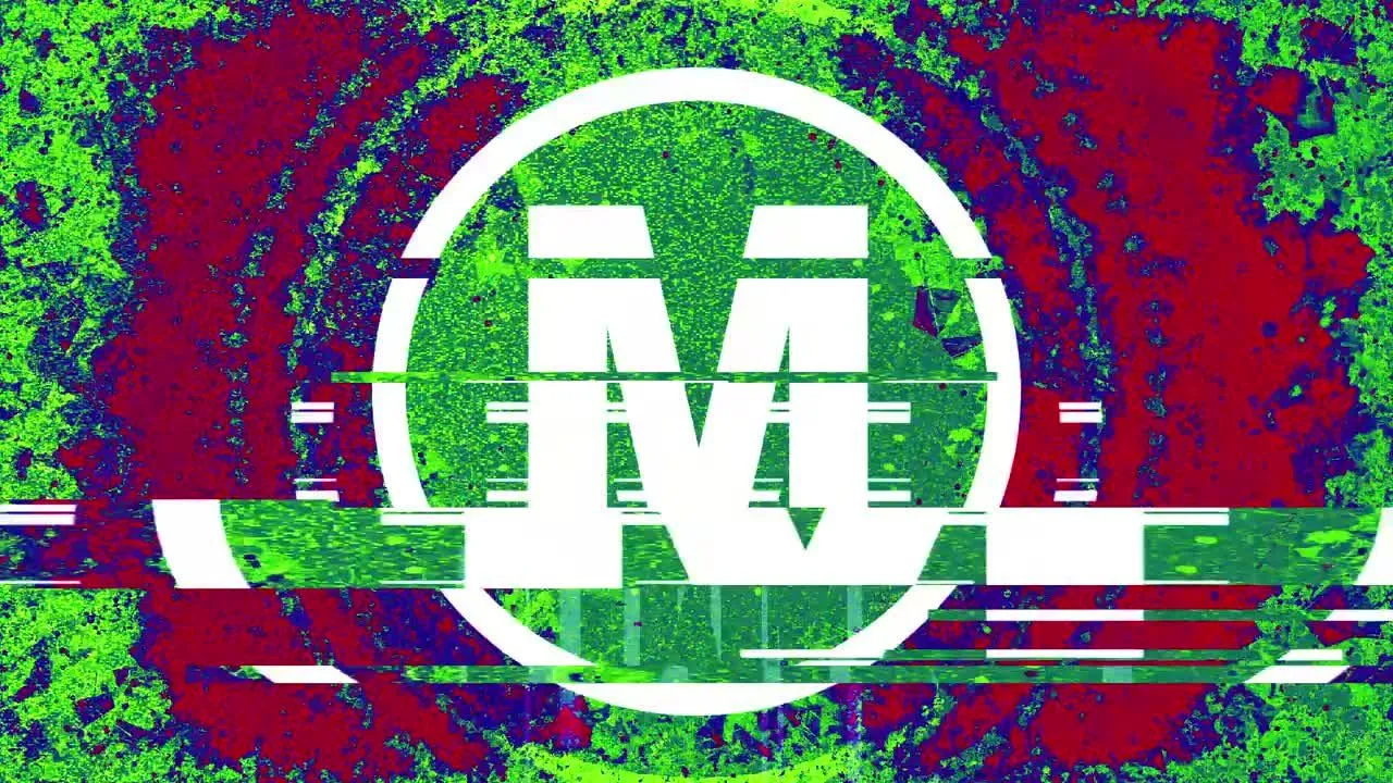 彩色时尚活力的圆圈变形展示徽标像素设计精选AE模板