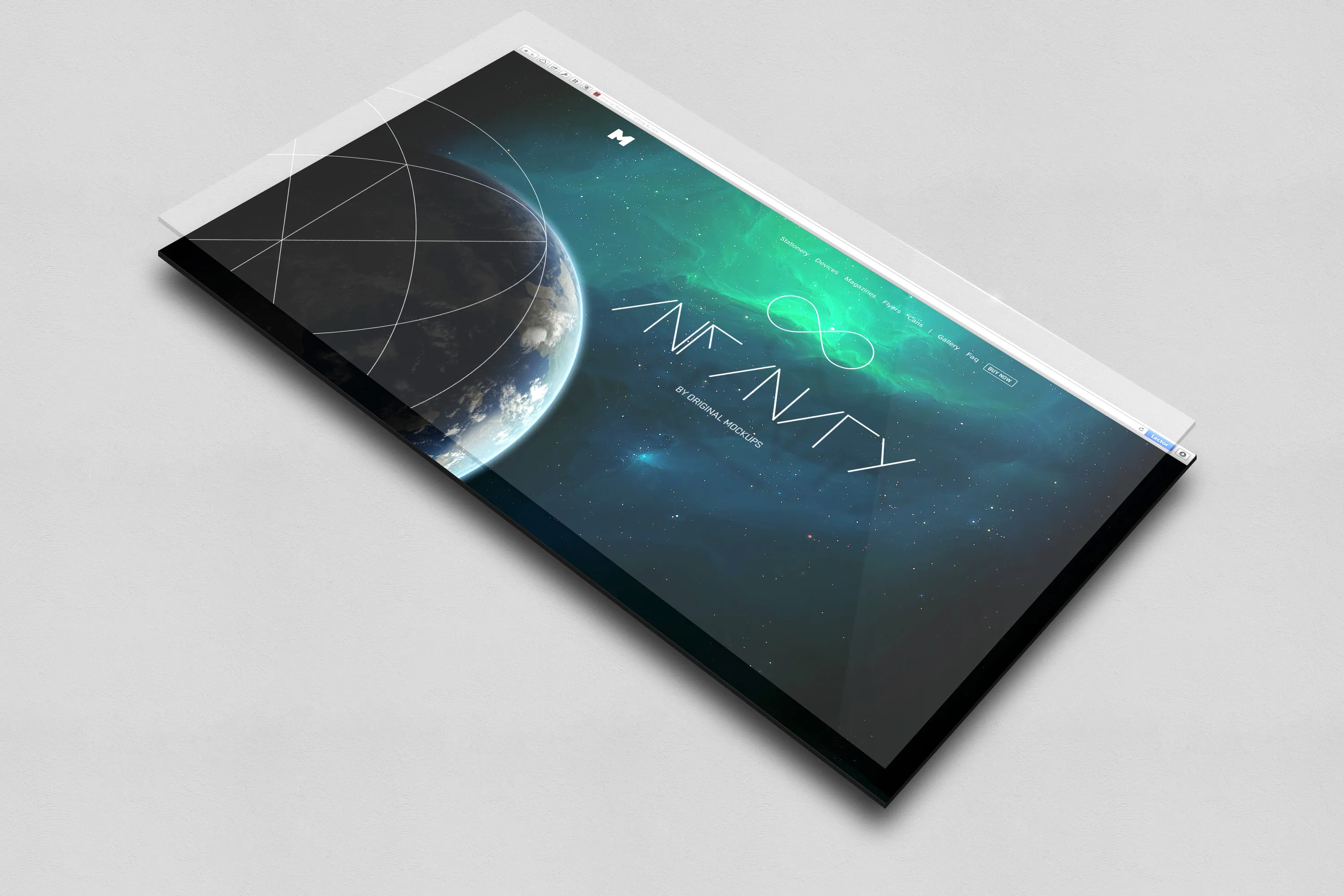 UI设计效果图预览样机模板素材4 UI Display Mockup 4