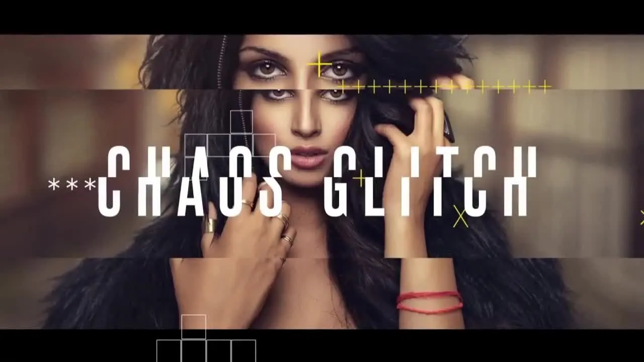 易于使用的混乱Glitch 像素设计精选AE模板