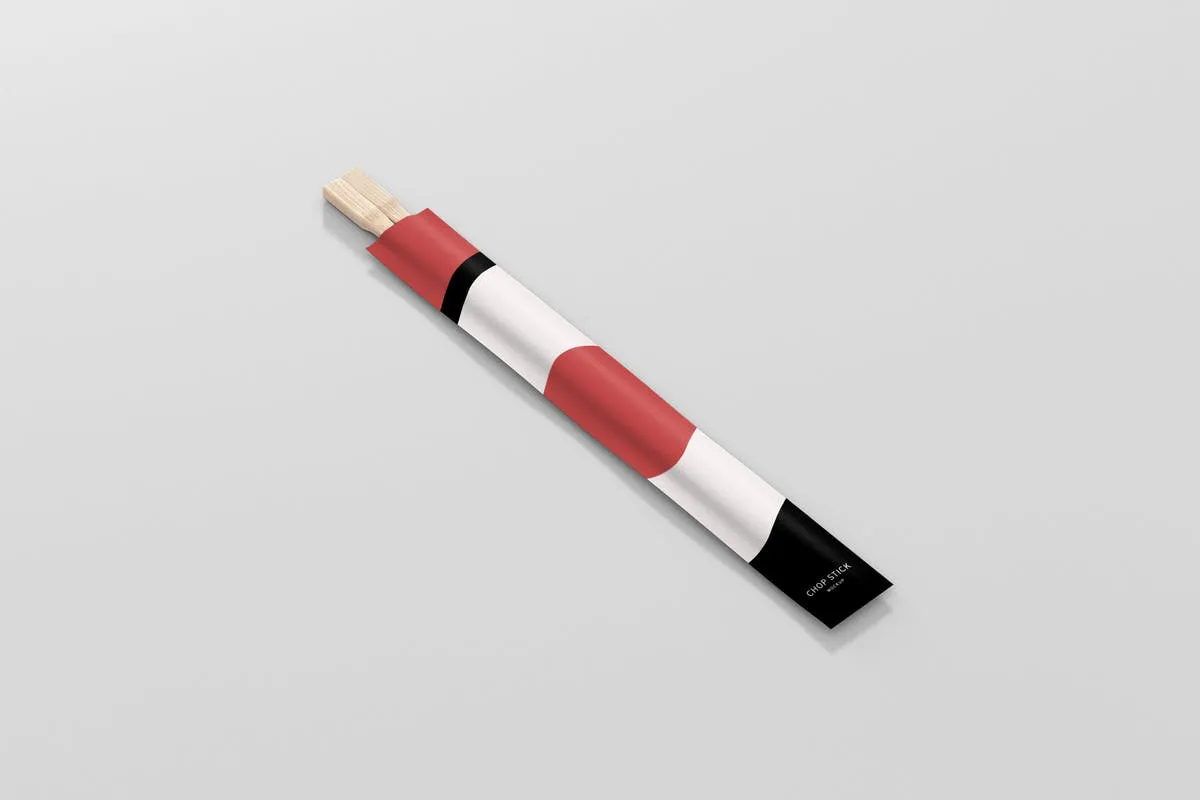 一次性筷子包装样机展示模板 Chopsticks Mockup