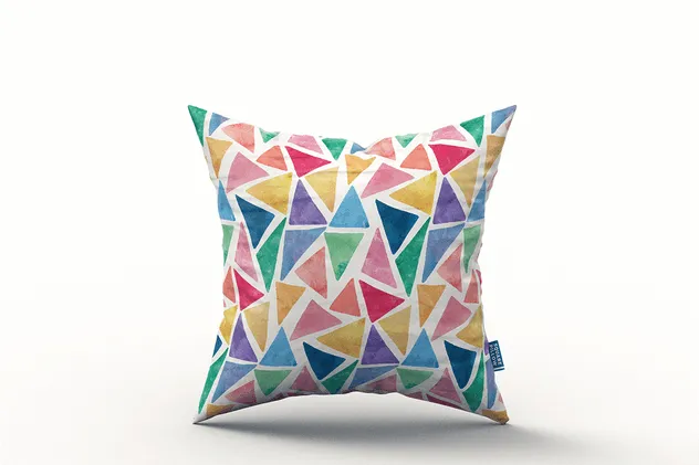 方形枕头/靠垫外观印花图案设计样机 Square Pillow / Cushion MockUp插图(9)