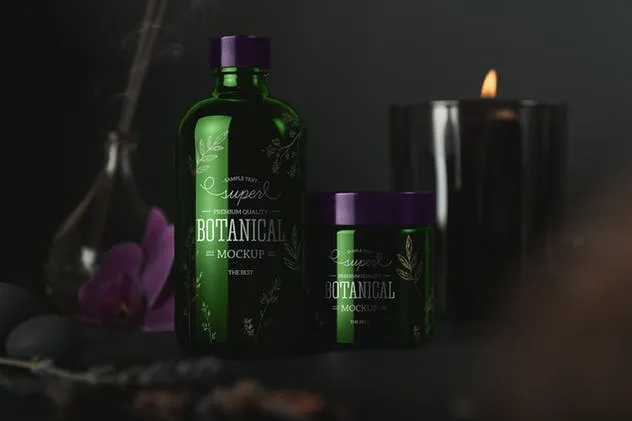 高级SPA美容化妆品样机v.2 SPA Cosmetics Mockup v.2插图(9)