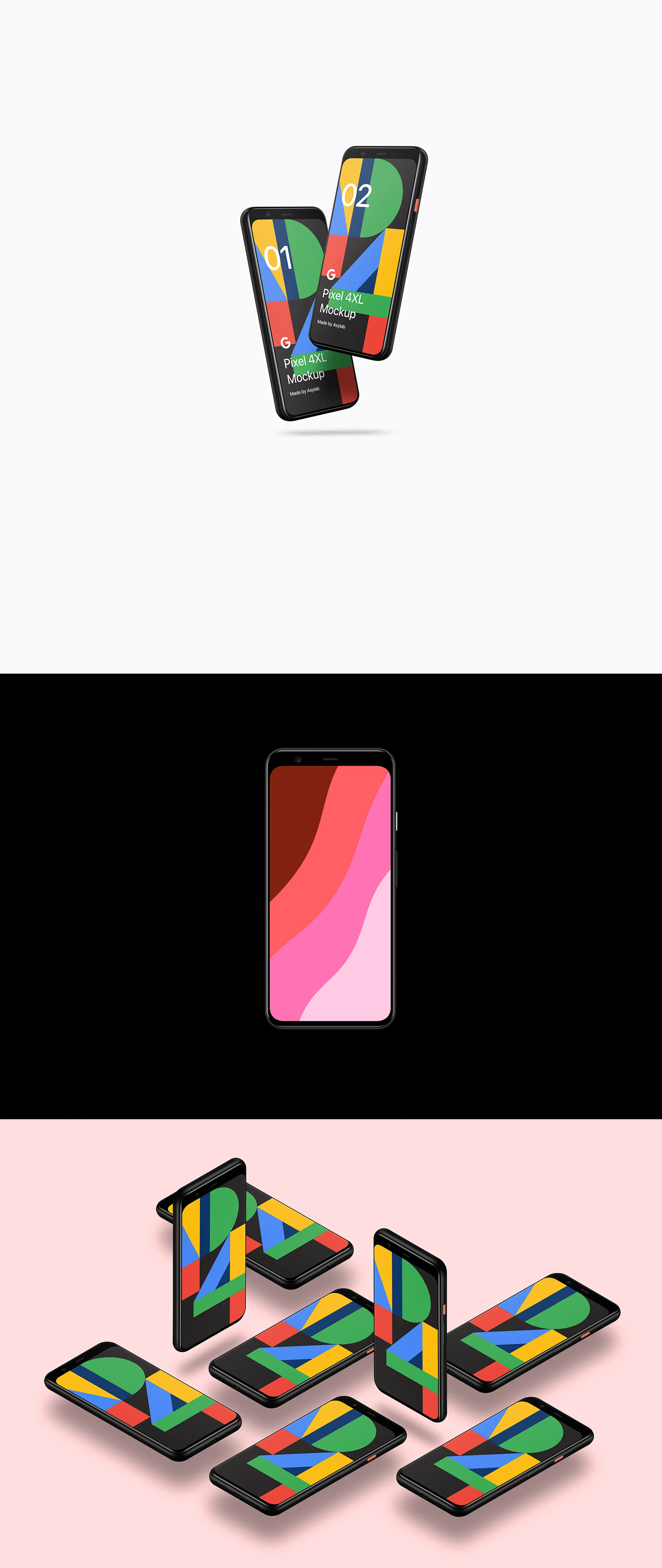 素材库下午茶：Google Pixel 4-20个设备演示素材库精选样机合集插图(7)