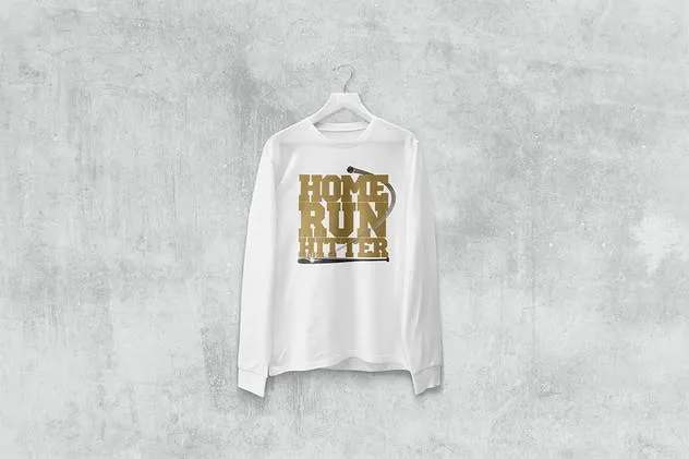 印花T恤/长袖/连帽衫样机套装 Tank T-shirt Long Sleeve Hoodie Mockup插图(3)