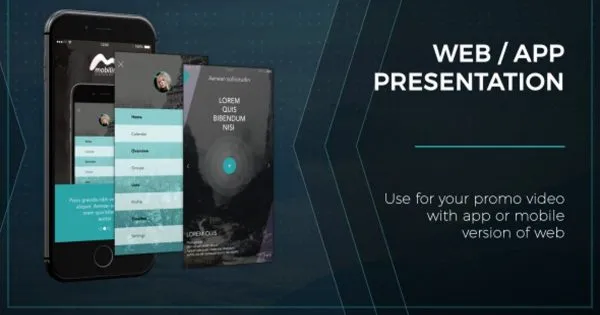 Web/手机应用程序设计演示视频像素设计精选AE模板 Web / App Presentation#8211; Phone