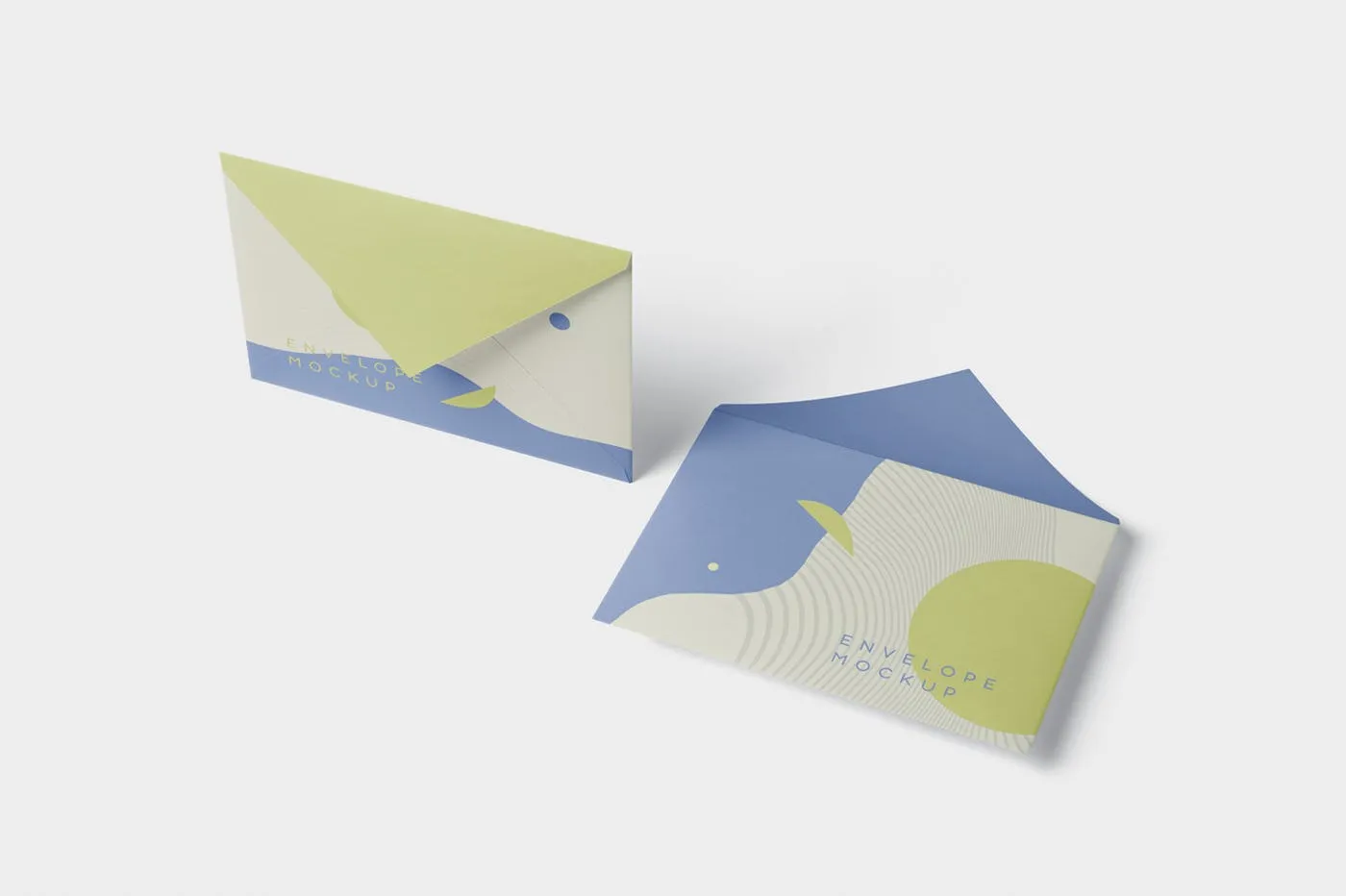 高端企业信封外观设计图素材库精选模板 Envelope C5 – C6 Mock-Up Set插图(5)