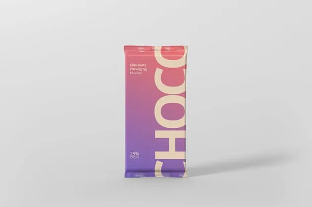 巧克力铝箔包装设计样机 Foil Chocolate Packaging Mockup插图(8)